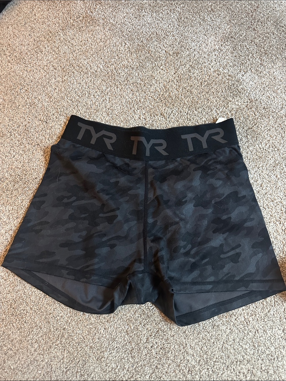 TYR Women's Black Camo Bike Shorts